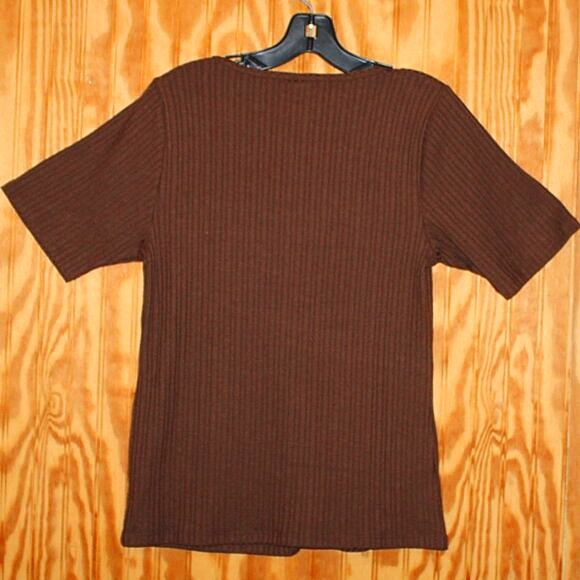 Old Navy Fitted Rib-Knit Top - Size XL - Elbow Sleeves - Picture 2 of 3